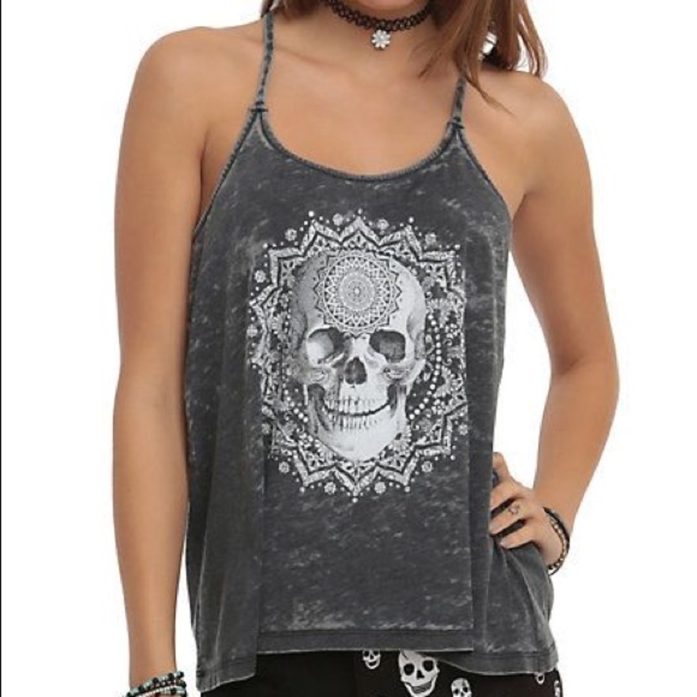 Skeleton Tapestry Racerback Tank